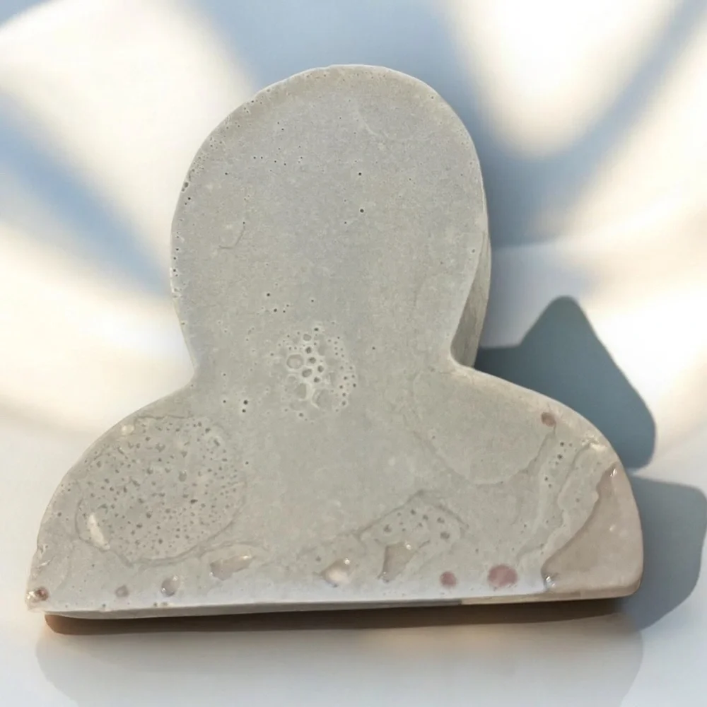 Leather SOAP handmade 4x4in 7oz shea butter & goats milk